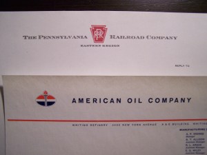 A sampling of some of the letterhead on which I type responses to readers.